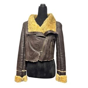 Brown Shearling Women's Jacket